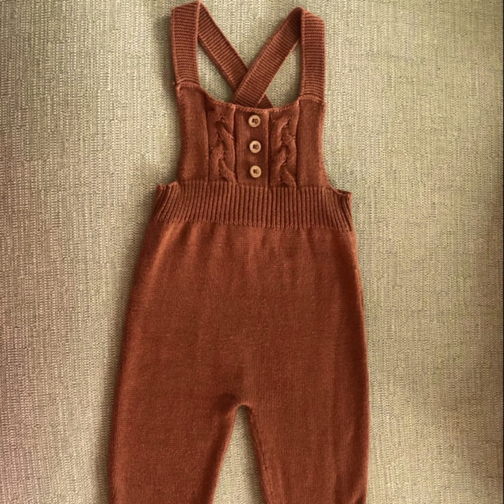 SOLD FIN and Vince 3/6 knit overallsSOLD